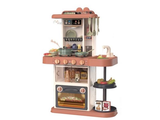 Kuchnia Z Płytą Gazową I Piekarnikiem 38 Elementów Jasnobrązowa 889-186