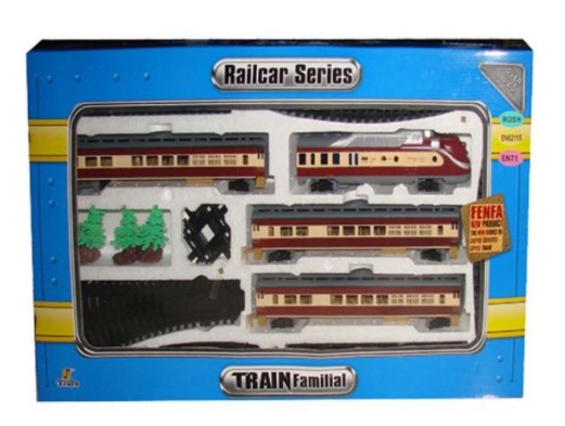 Kolejka Elektryczna Fenfa 1:87 Pociąg Pasażerski 1601B-3B