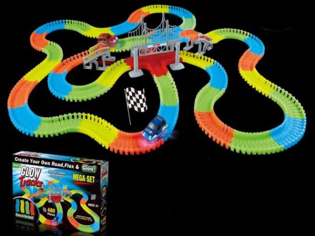 Tor Samochodowy Elastyczny Świecący 480 Elementów 398